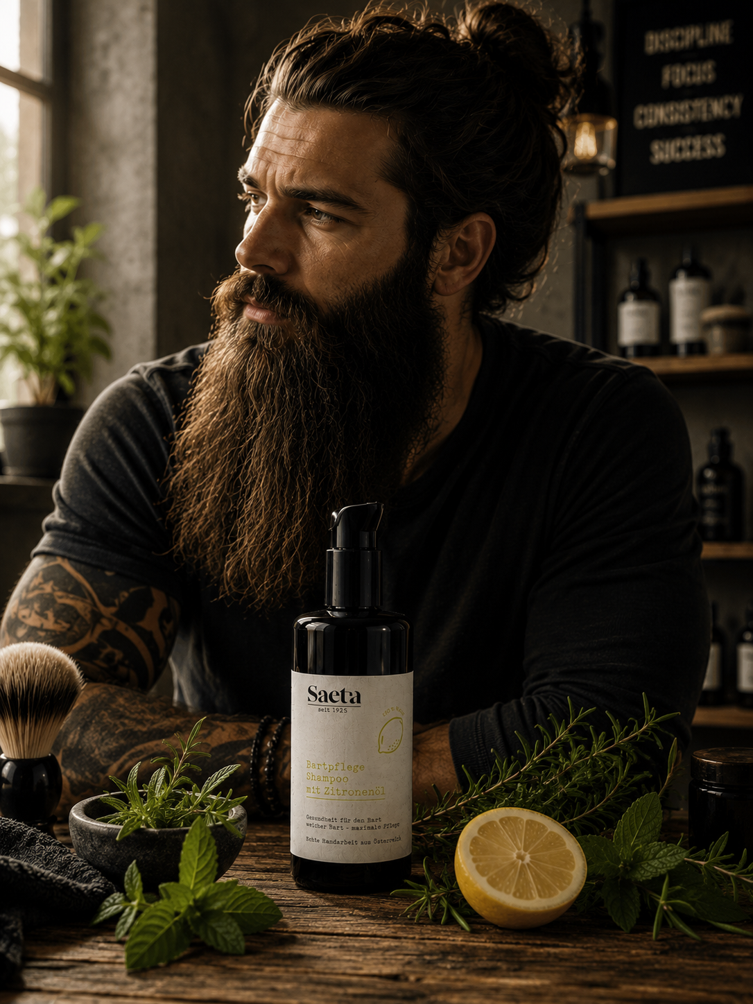 Saeta – Champô Natural para Barba com Óleo de Limão 200 ml