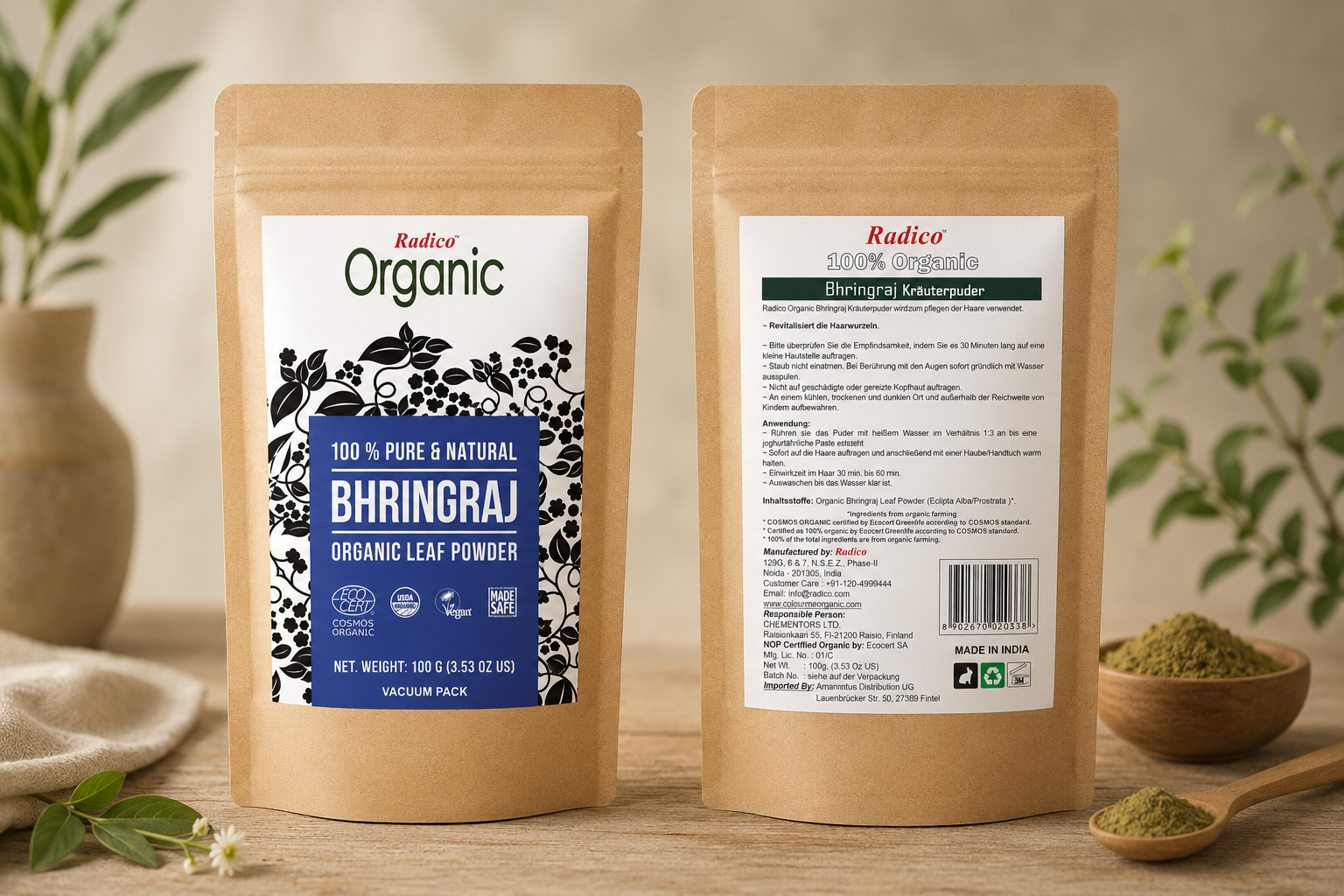 Radico - Pó de Bhringraj 100 g