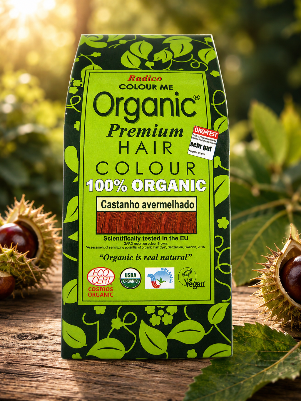 Radico - Coloração Capilar Natural  Castanho avermelhado 100 g