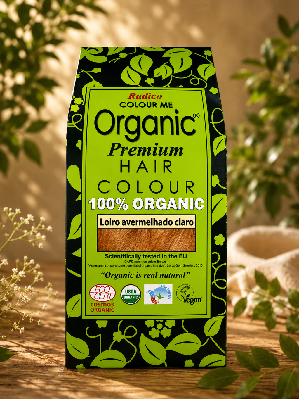 Radico - Coloração Capilar Natural  Loiro avermelhado claro 100 g