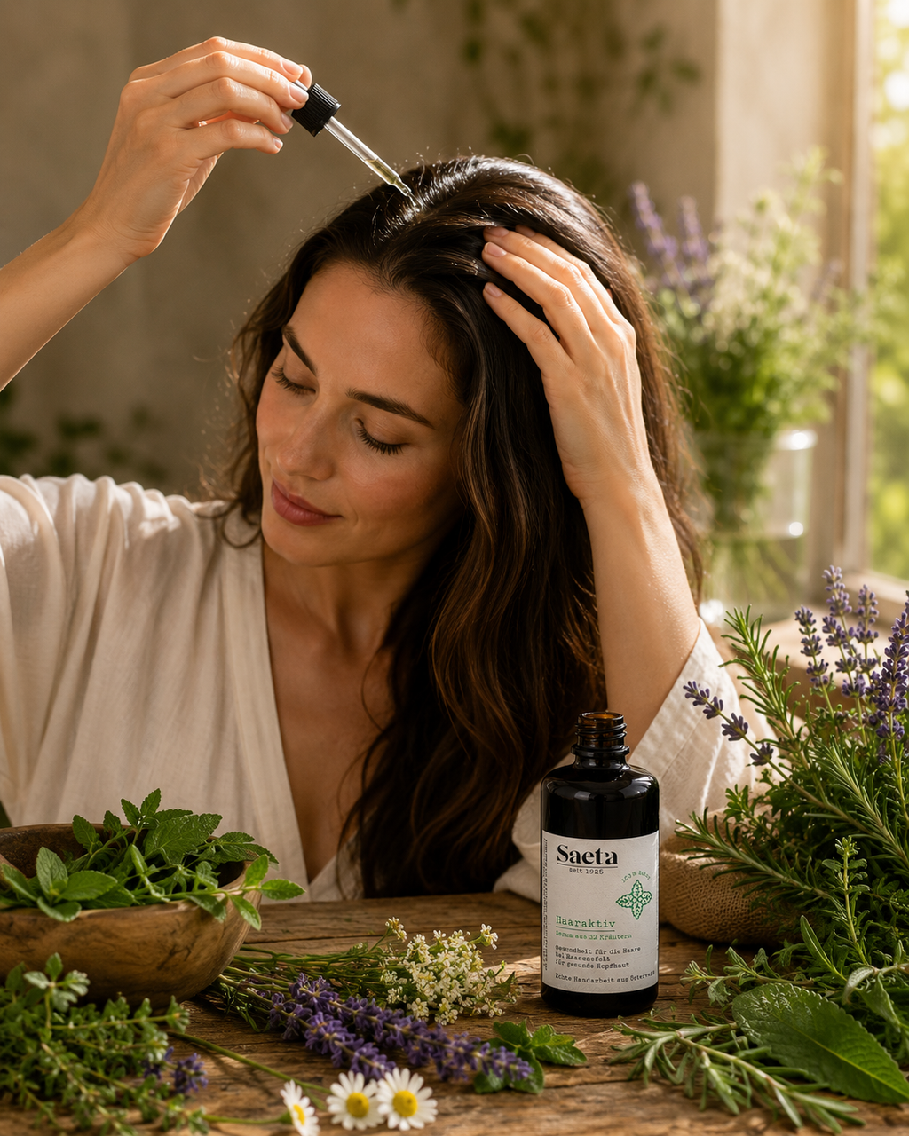 Saeta – Sérum Capilar Natural com 32 Ervas 100 ml (Pipeta incluída)