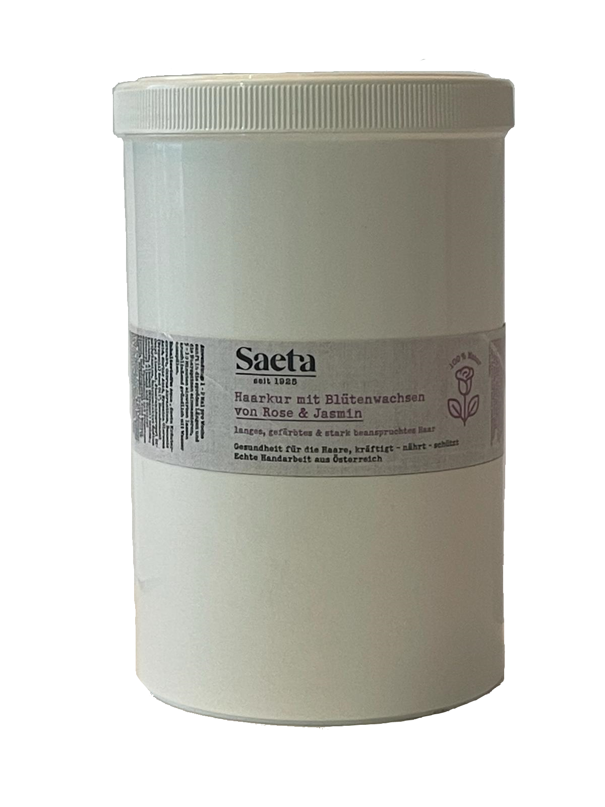 Saeta – Tratamento Capilar Natural com Ceras Florais de Rosa e Jasmim 1 L (Formato Económico)