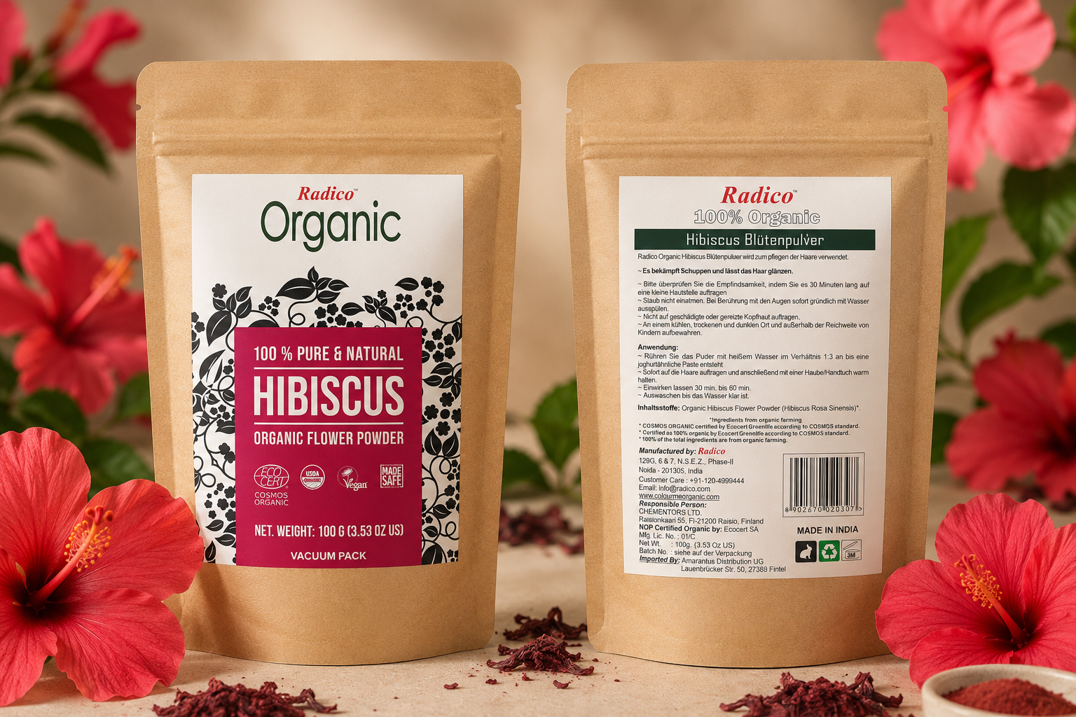 Radico - Pó de Hibisco 100 g