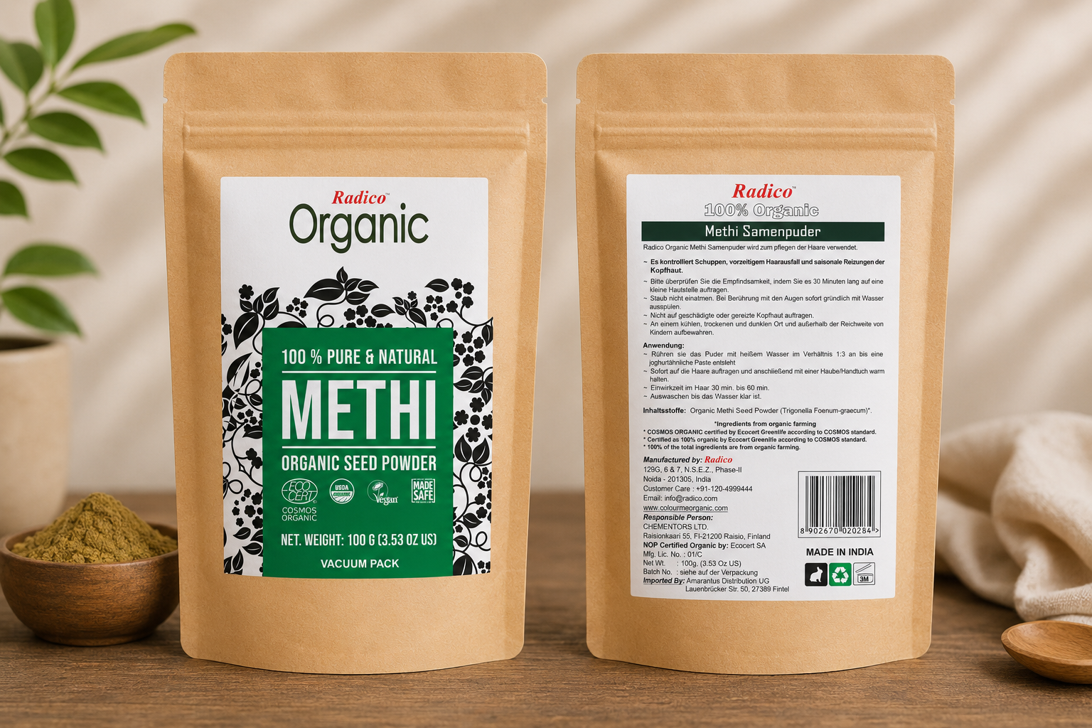 Radico - Pó de Methi 100 g