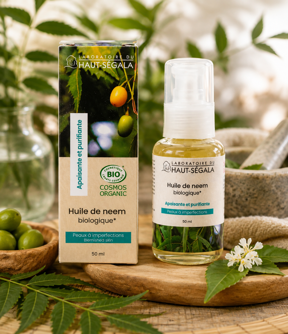 Laboratoire du Haut-Ségala - Óleo de neem biológico certificado primeira prensagem a frio – 50 ml