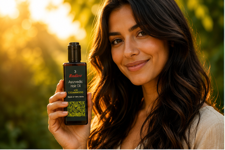Radico - Óleo capilar ayurvédico com aroma a cedro 200ml